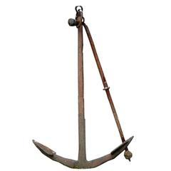 Late 18th Century Cast Iron Anchor