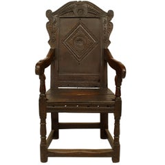 Used English Renaissance Wainscot Arm Chair