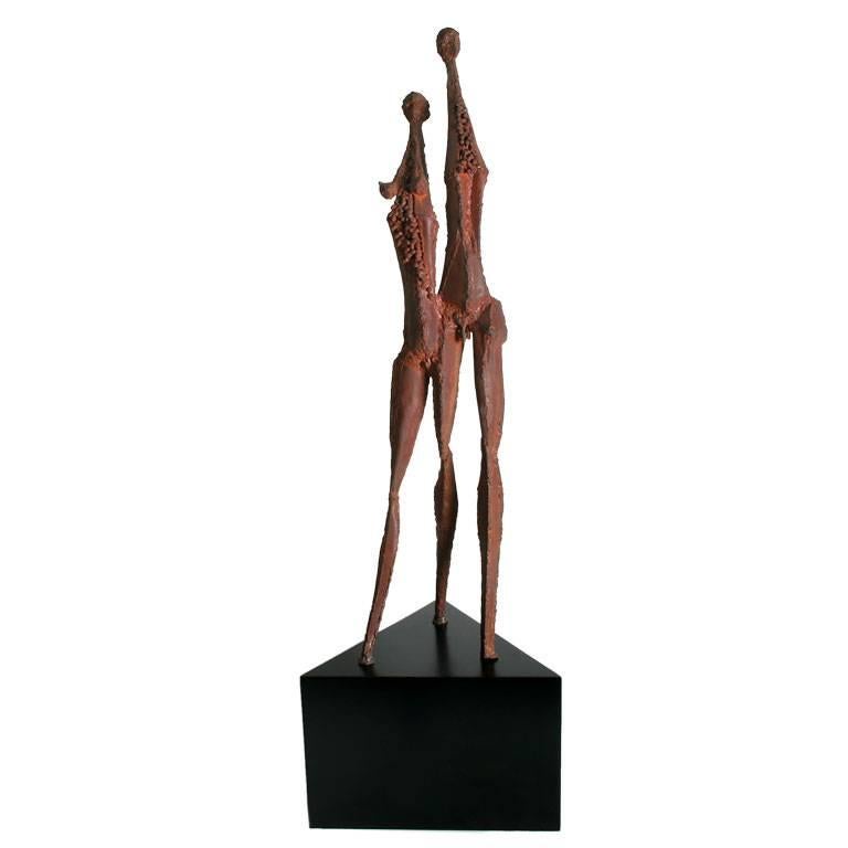 Modernist Sculpture Couple For Sale