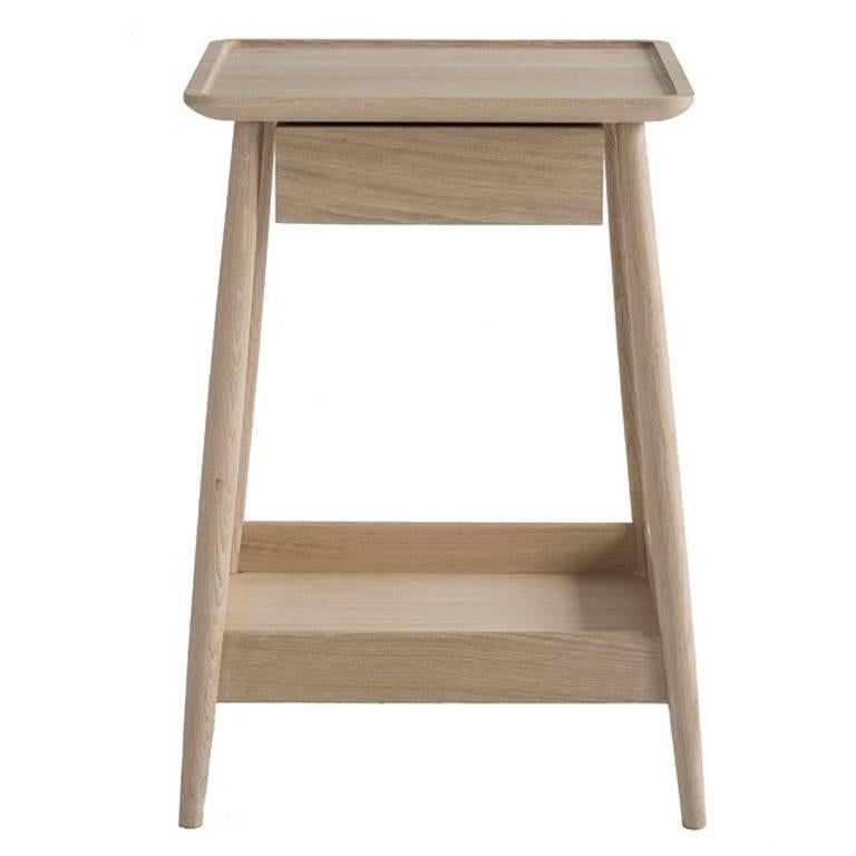 Pinch Harlosh Side Table, White Oiled Ash For Sale