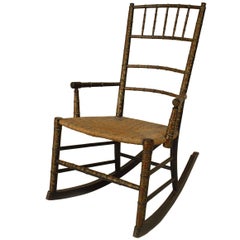 19th Century American Country Style Child's Rocking Chair