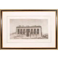 Large 19th Century French Neoclassical Egyptian Archaeological Print