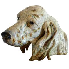 Sculpture en porcelaine Lladró "Tête de setter":: 1971