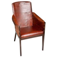 Retro French Design Leather Chair