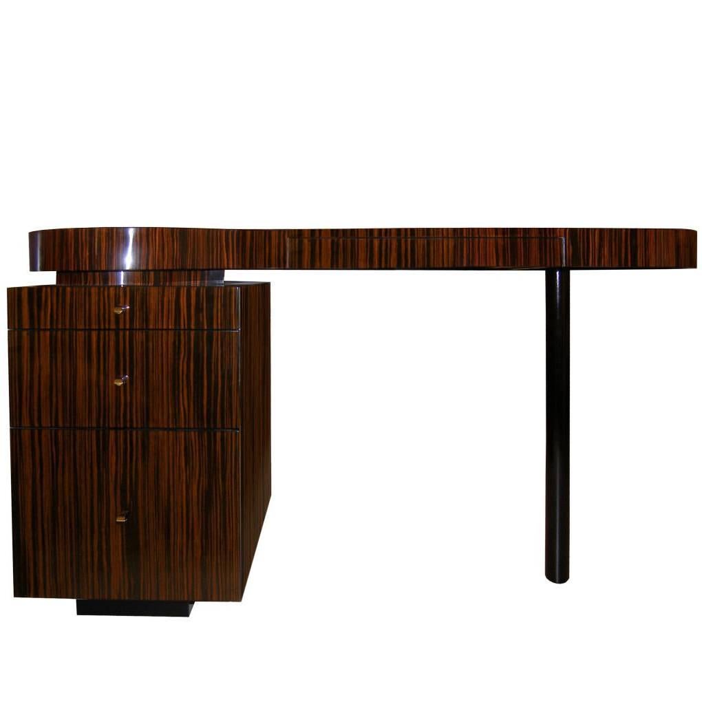 Macassar Ebony Desk By Craig Van Den Brulle For Sale