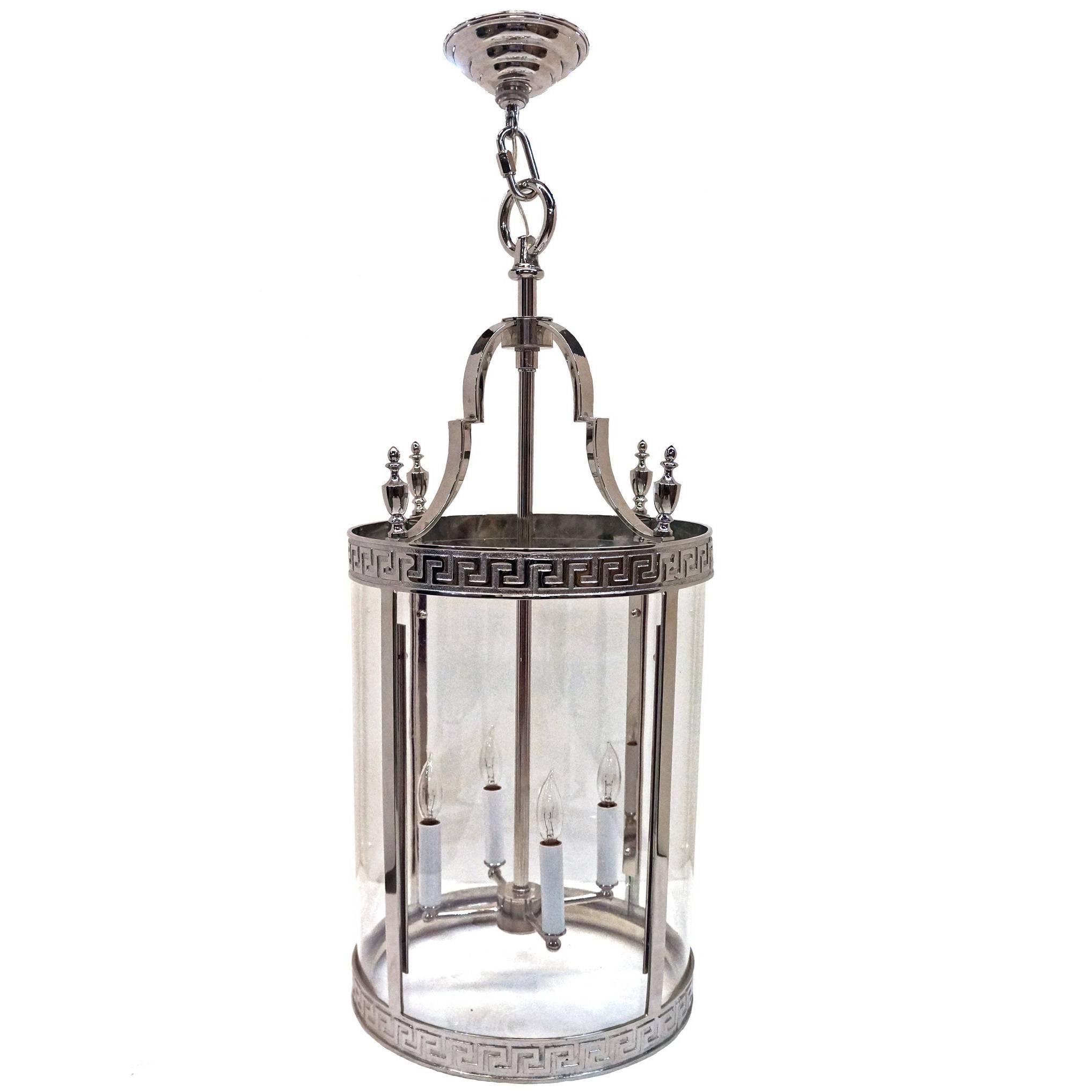 20th Century Neoclassical Cylindrical Hall Lantern For Sale