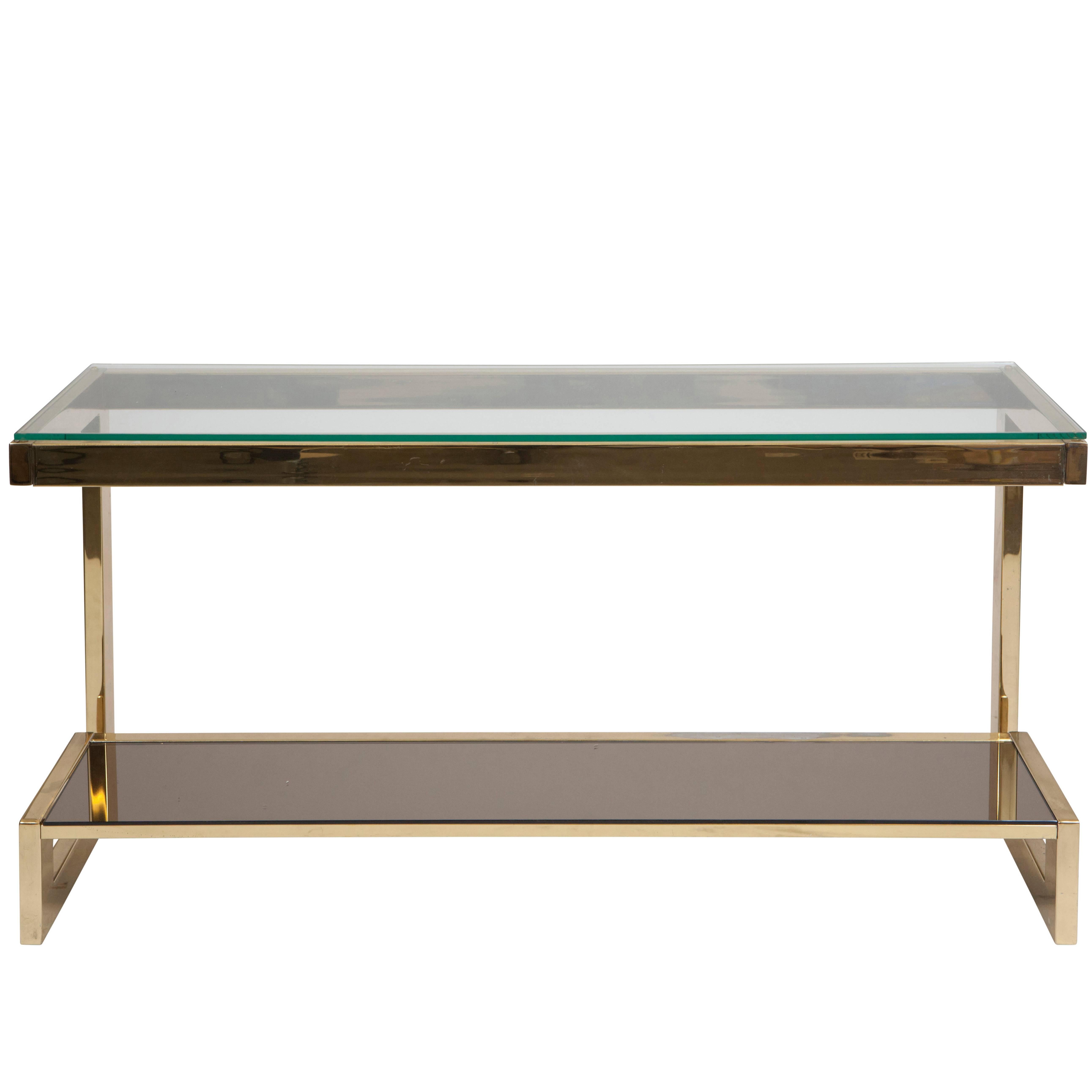 Belgian Golden "G" Console Table For Sale