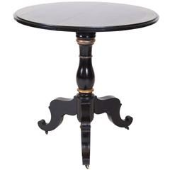 Black Painted Gueridon Table 11