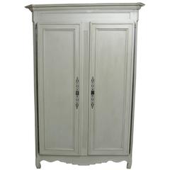 19th c Painted French Armoire