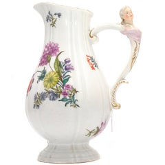 Meissen Ewer with Ladies Bust Handle, circa 1750