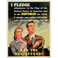 "Are You Registered?" American Government Poster, 1942