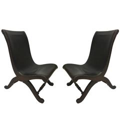 3 Modern Neoclassical Slipper / Lounge Chairs by Pierre Lottier, 1940. 6