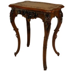 Antique Small 19th Century French Walnut Flip-Top Dressing Table
