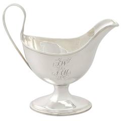 Georgian Newcastle Sterling Silver Sauceboat / Gravy Boat by Robert Pinkney 5