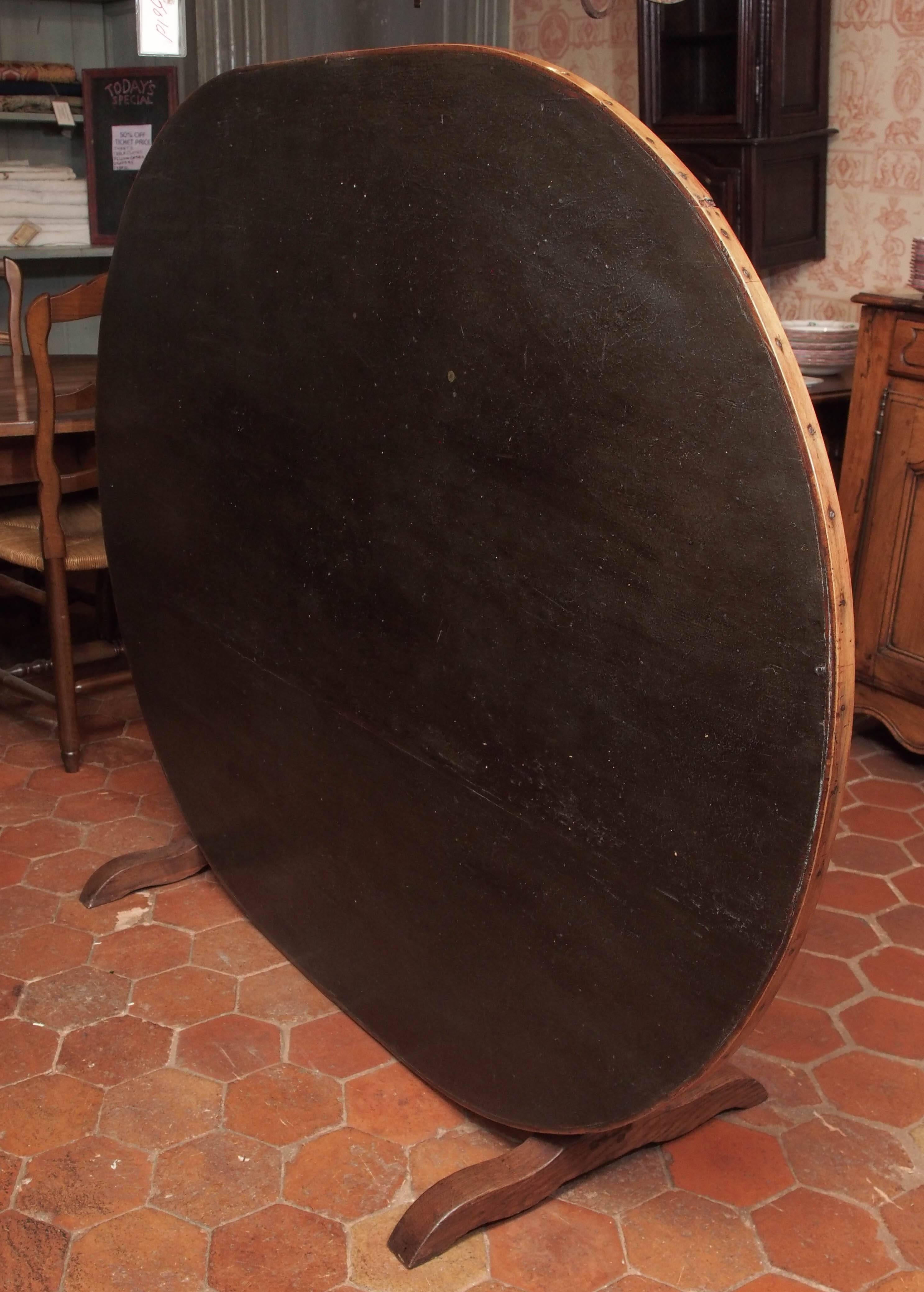 19th Century French Oval Wine Table