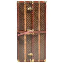 Antique Louis Vuitton Liberace Wardrobe with Ironing Board