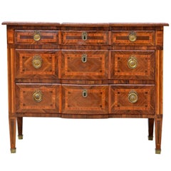  18th Century Neoclassical Three Drawer Commode of Rosewood