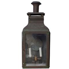 Early Painted 19th Century Wall Lantern 7