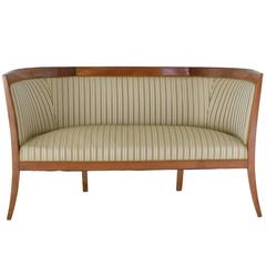 Austrian Biedermeier Settee or Sofa in Cherrywood, circa 1815