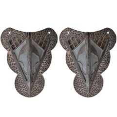 Pair of French Fer Forge Wall Sconces