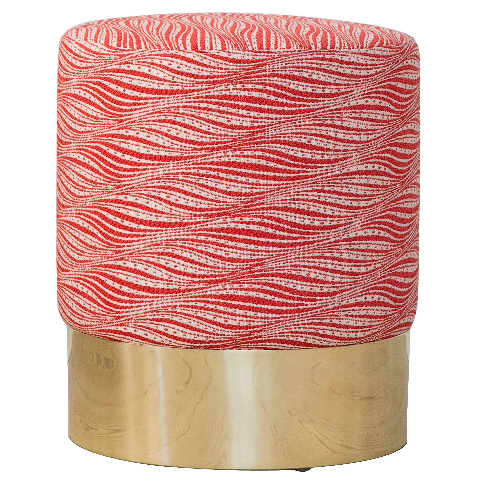 Azucena Stool in Cotton Textile