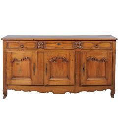 19th Century French Louis XV Style Walnut Enfilade