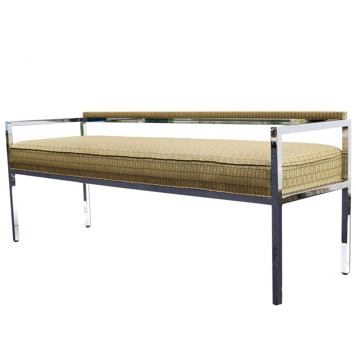 Milo Baughman Low Back Bench Sofa Or Loveseat At 1stdibs