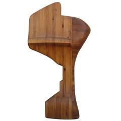 Four Feet 1/2 High Californian Arts and Crafts Stacked Wood Sculpture 10
