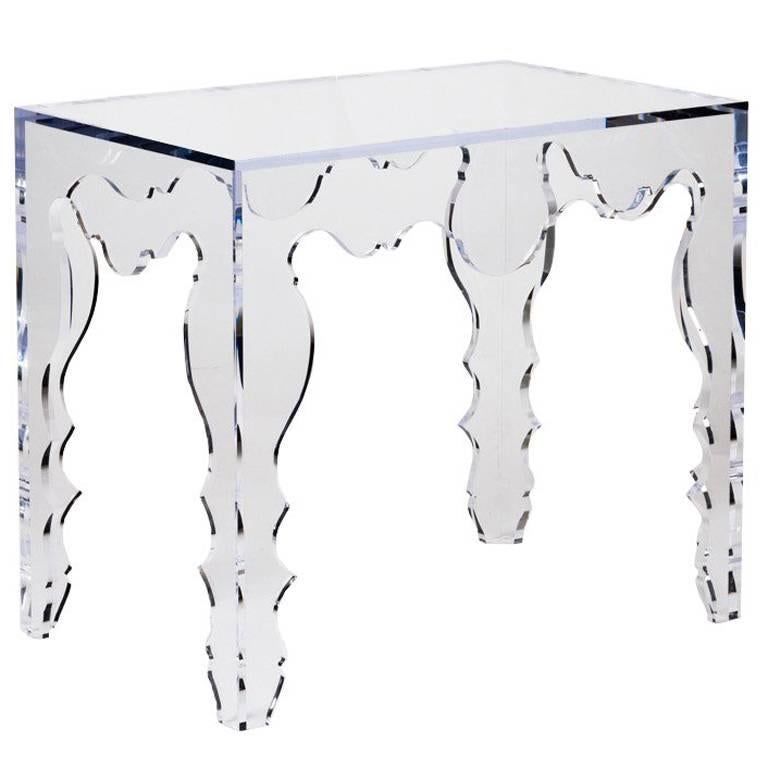 Contemporary Console Table in Acrylic