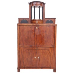 Antique Swedish Karl Johan Biedermeier Secretary in Mahogany, circa 1820 2