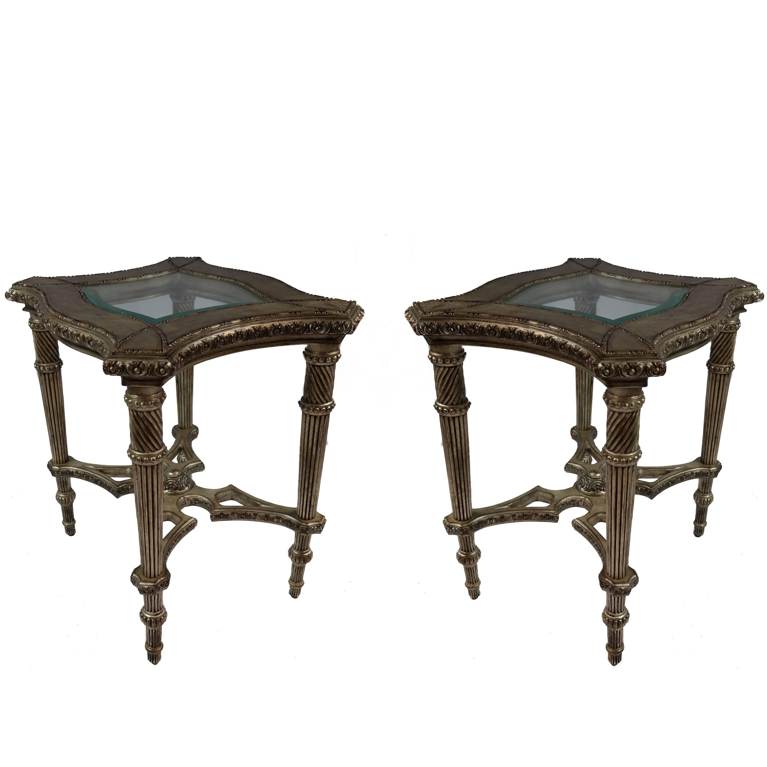 20th Century Side Tables, Pair