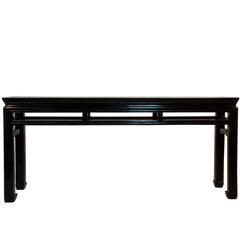 Black Lacquered Shanxi Console Table
