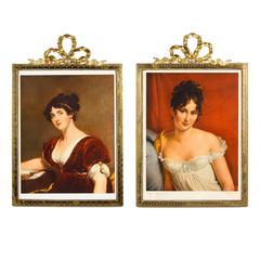 Pair of Louis XVI Style Brass Frames, Early 1900s 3