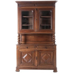 French Walnut Buffet A Deux Corps