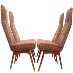 Adrian Pearsall 1960s High Back Dining Chairs