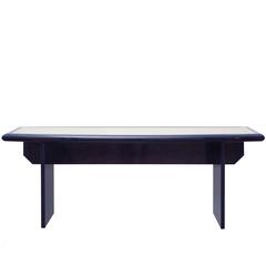 Beautiful Blue Italian Console 1980s