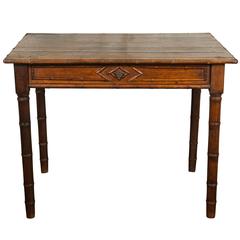 19th Century French Faux Bamboo Writing Table