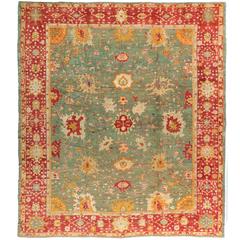 1880s Antique Angora Oushak Carpet