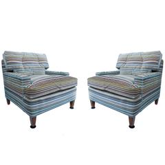 Midcentury Club Chairs in the Style of Billy Haines