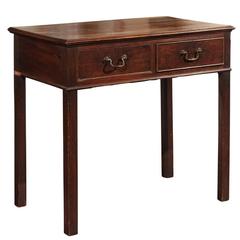 George III Mahogany Writing or Dressing Table