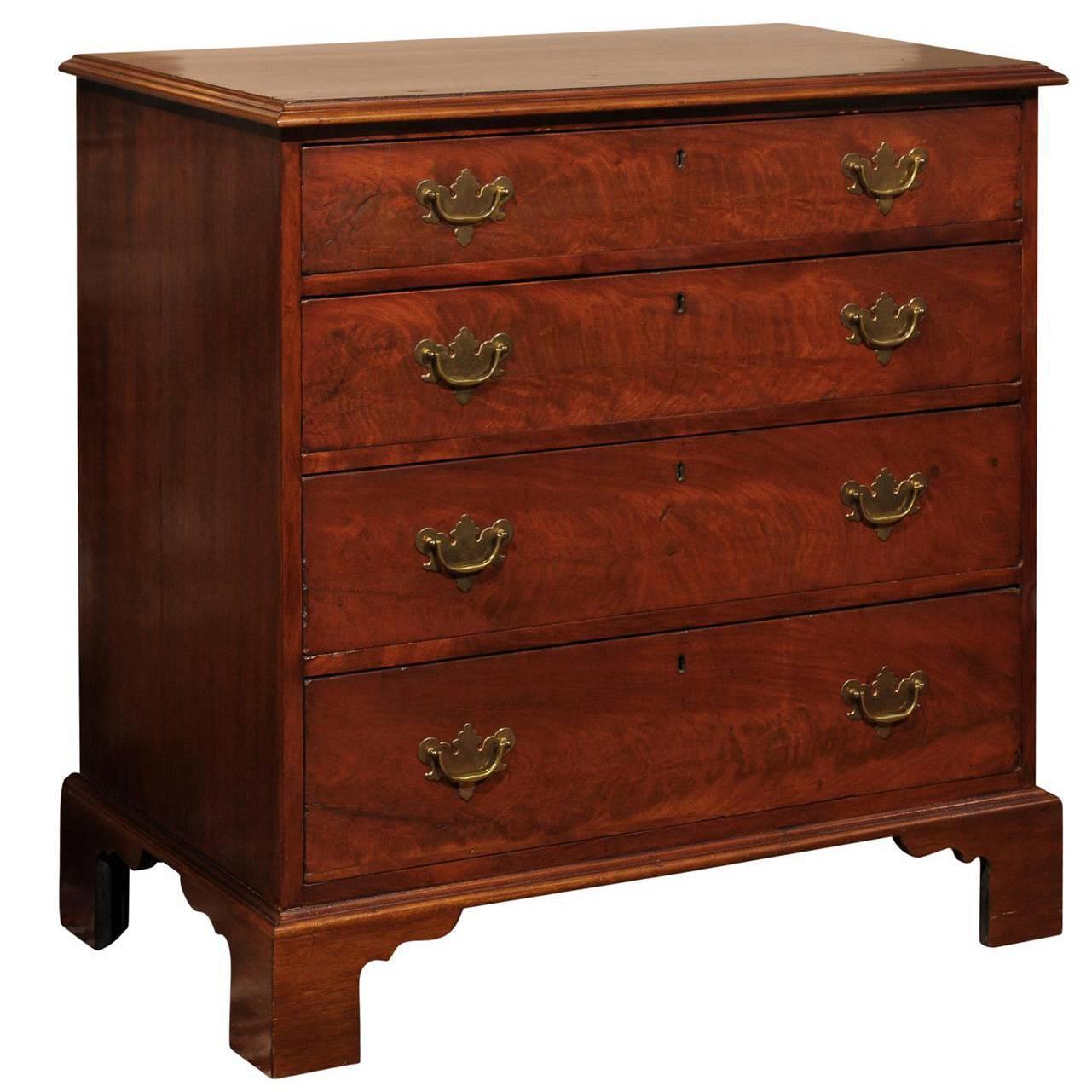 George lll Mahogany Chest of Drawers
