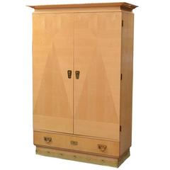 Art Deco Sycamore Parquetry Cabinet