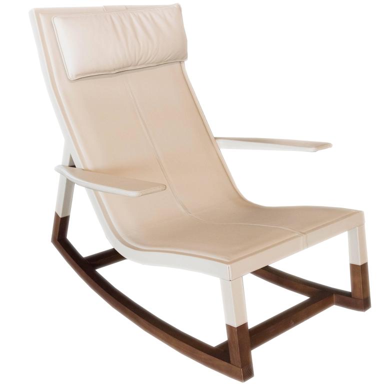 Poltrona Frau Don'Do Rocking Chair at 1stDibs | poltrona frau