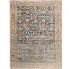 1900 Antique Persian Mahal Rug