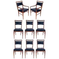 Set of Eight Modern Dining Chairs by Paul McCobb for Calvin