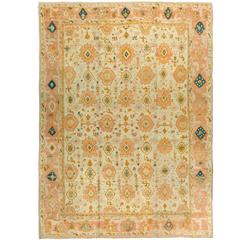 Antique Turkish Oushak Rug