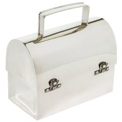 Rare Sterling Silver "Lunch Pail" by Cartier