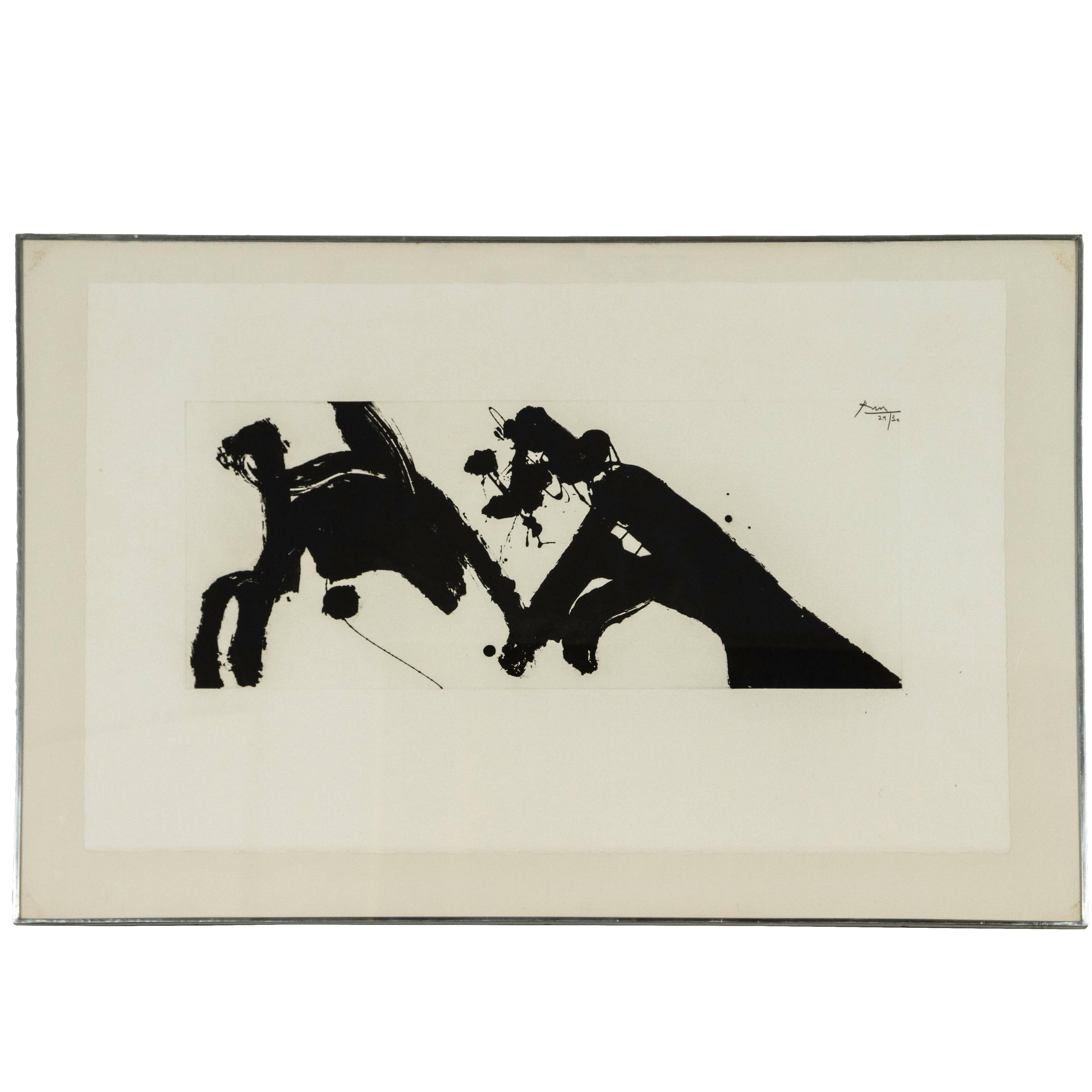 Dance I Etching by Robert Motherwell, 1978