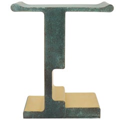 ‘XiangSheng I'Side Table #1, Bronze with an Etruscan Green Patina by Studio MVW 