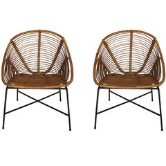 French Rattan Chairs